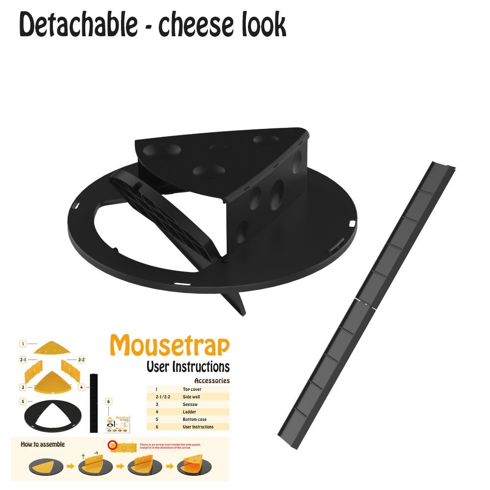 FLIP-N-SLIDE BUCKET LID MOUSE TRAP - luvinly