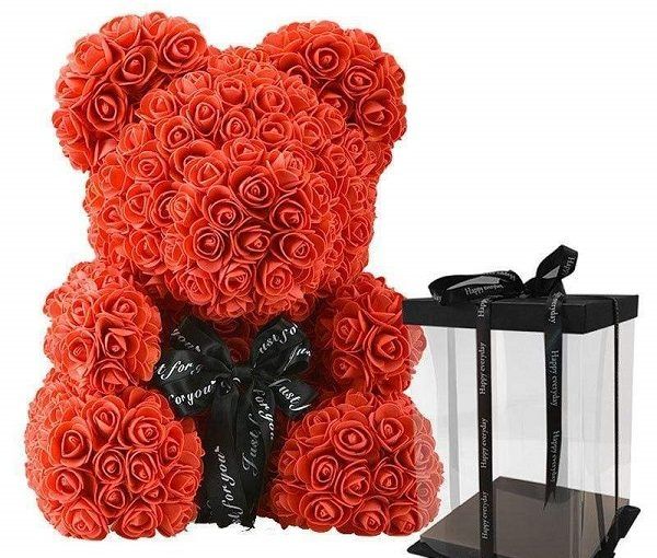 Love Forever Rose Teddy Bear - luvinly