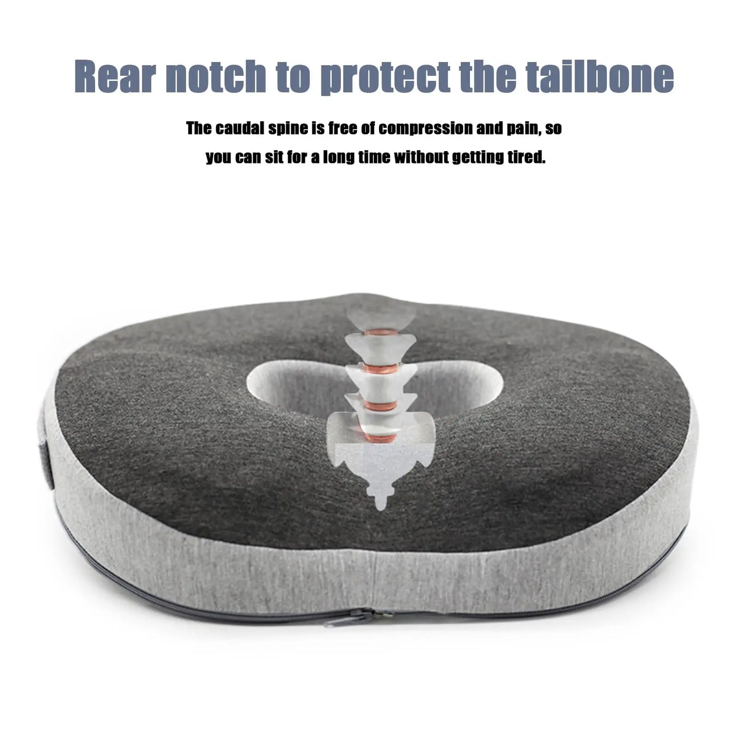 Soft Memory Foam Donut Pillow – Non-Slip Cushion for Office Chairs & Gaming Desk Chairs