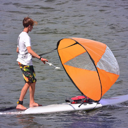FOLDABLE KAYAK SAIL/ADVENTURE SAIL - HIT THE HIGH SEAS LIKE A PRO! - luvinly