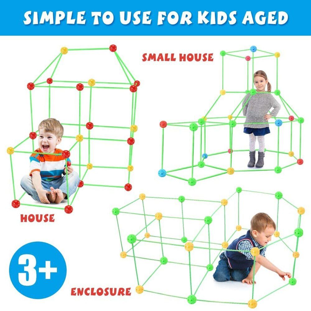 Adventure Builder Kit: 3D Forts, Castles, and Tunnels – The Ultimate Children's Construction Playset - luvinly