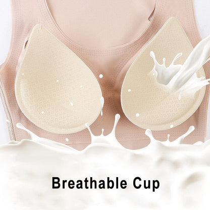 CinchTop - 4-In-1 Waist Buttoned Bra Shapewear - luvinly