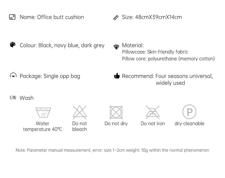 ComfortFlex™️- OrthoSoothe Memory Foam Seat Cushion - luvinly
