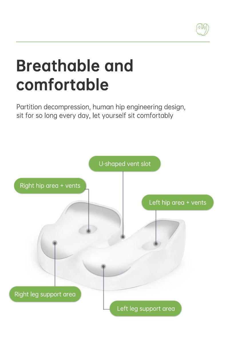 ComfortFlex™️- OrthoSoothe Memory Foam Seat Cushion - luvinly