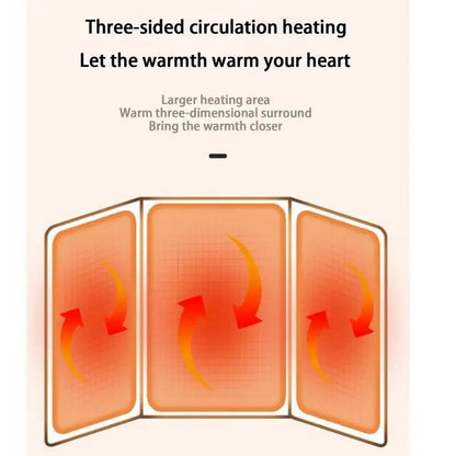 CozyFeet: Foldable 3D Under Desk Foot Warmer with Timer and Auto Shut Off - luvinly