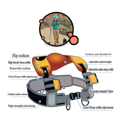 Cushioned  Hands Free Toddler Carrier - luvinly