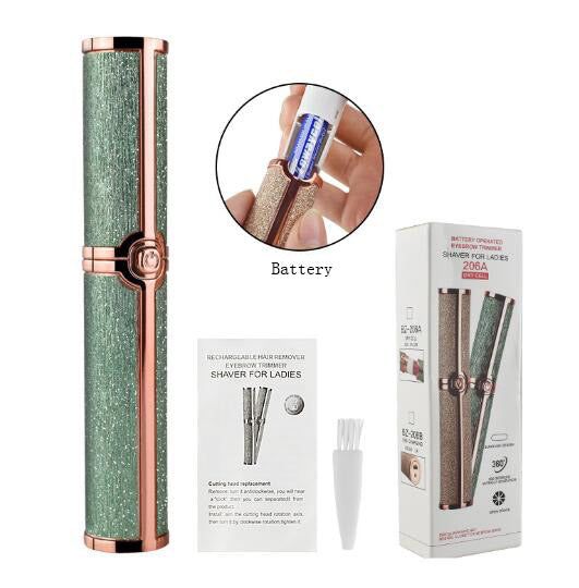 EpiTrim - Portable 2 In 1 Rechargable Epilator Eyebrow Trimmer - luvinly