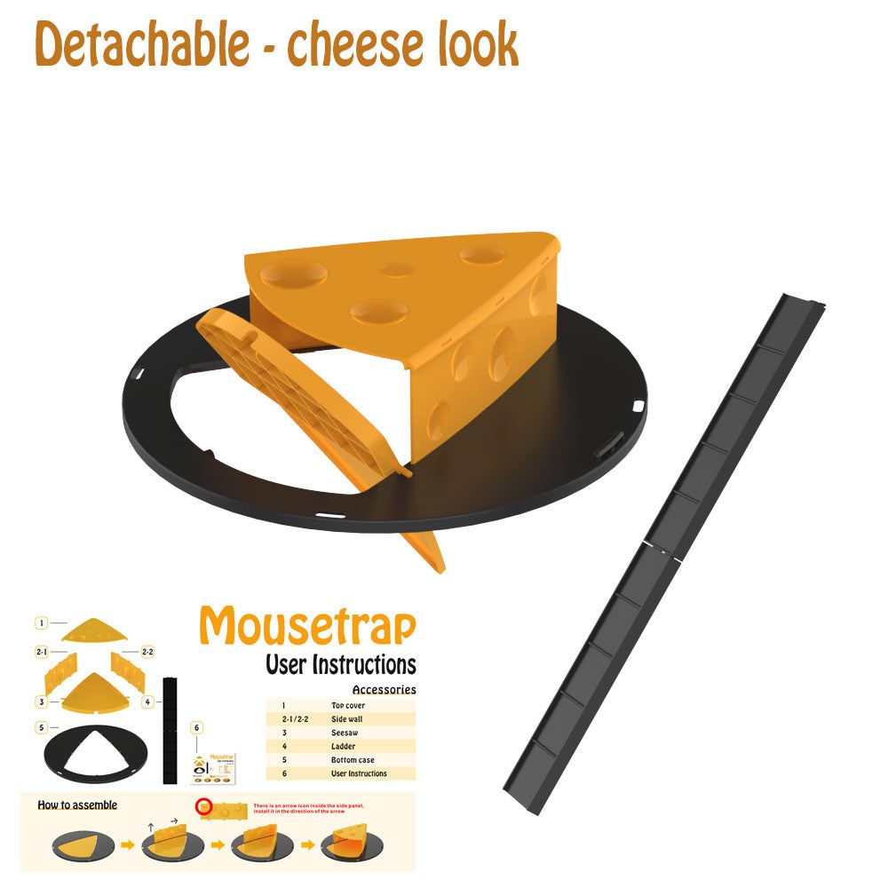 FLIP-N-SLIDE BUCKET LID MOUSE TRAP - luvinly