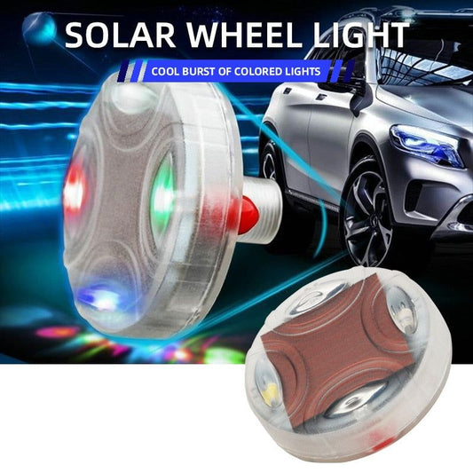 FlashWheel - Rgb Glowing Motion Activated Solar Tire Valve - luvinly
