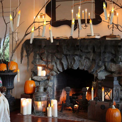 Floating LED Candles With Wand Remote Control - luvinly