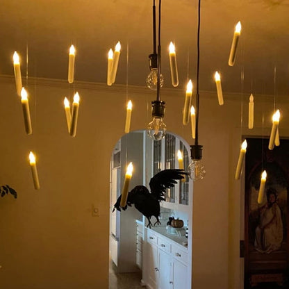 Floating LED Candles With Wand Remote Control - luvinly