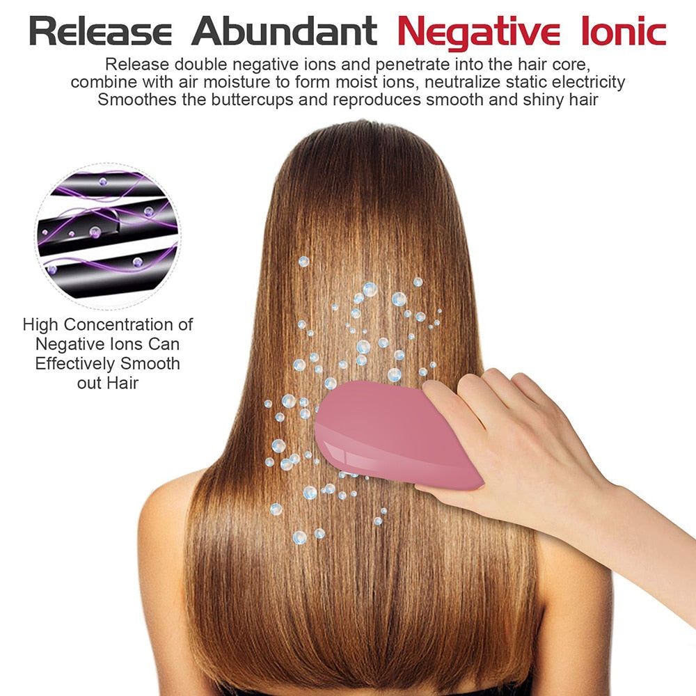 FrizzStop - Portable Electric Ionic Hairbrush - luvinly