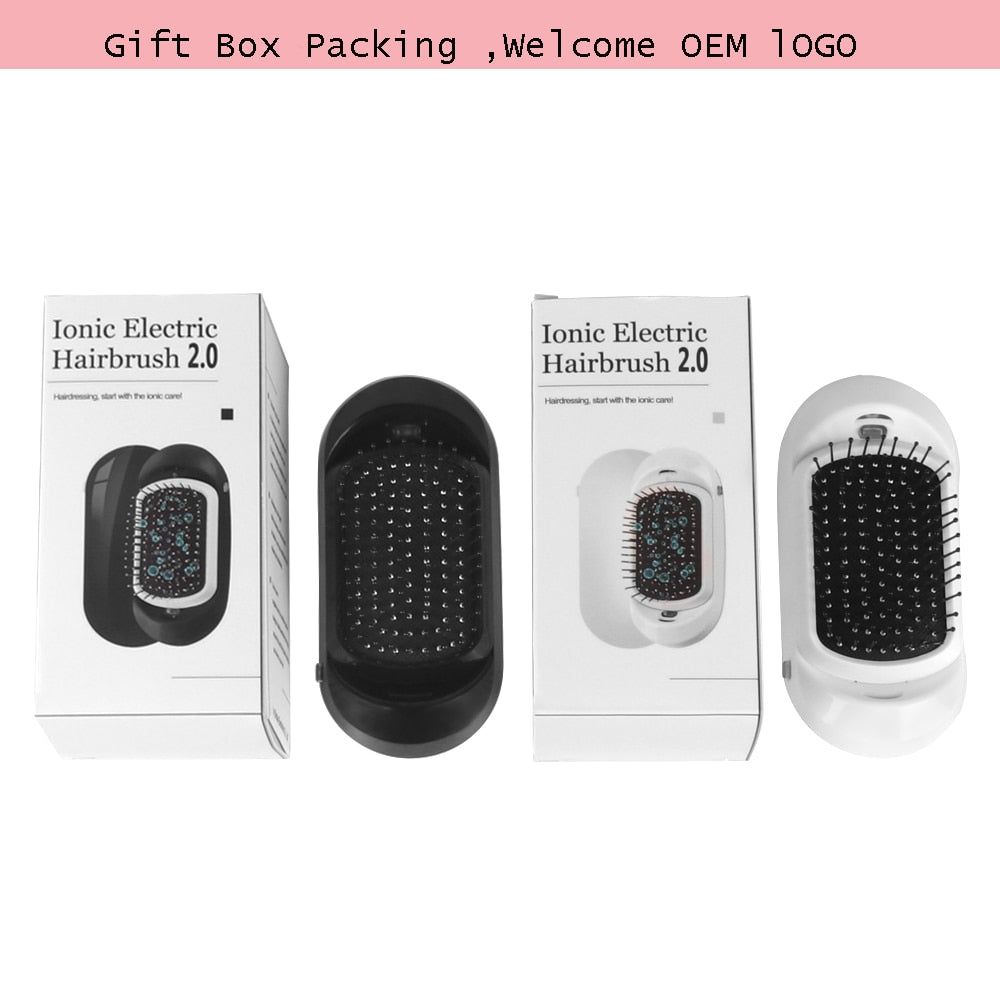 FrizzStop - Portable Electric Ionic Hairbrush - luvinly