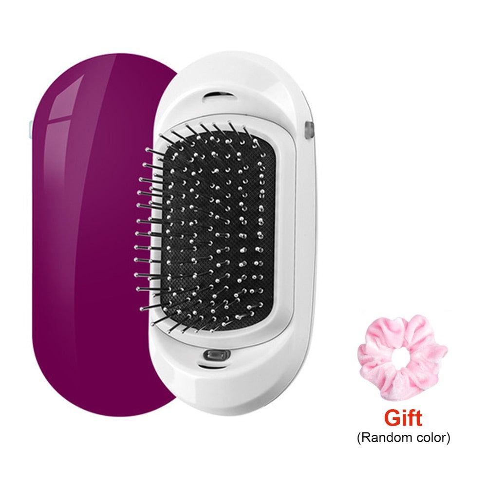 FrizzStop - Portable Electric Ionic Hairbrush - luvinly