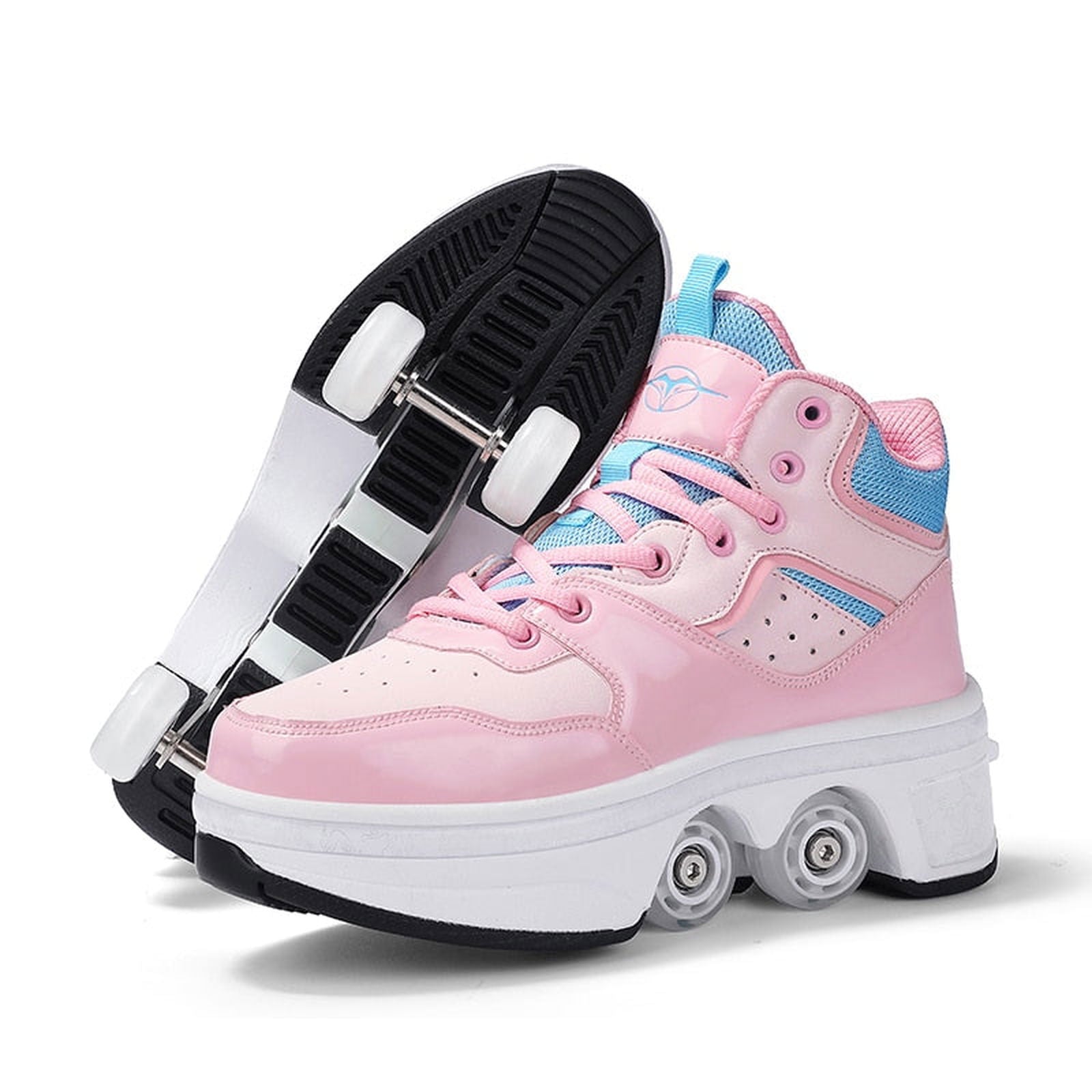 GliderKicks - 2 In 1 Deformation Roller Skate Shoe - luvinly