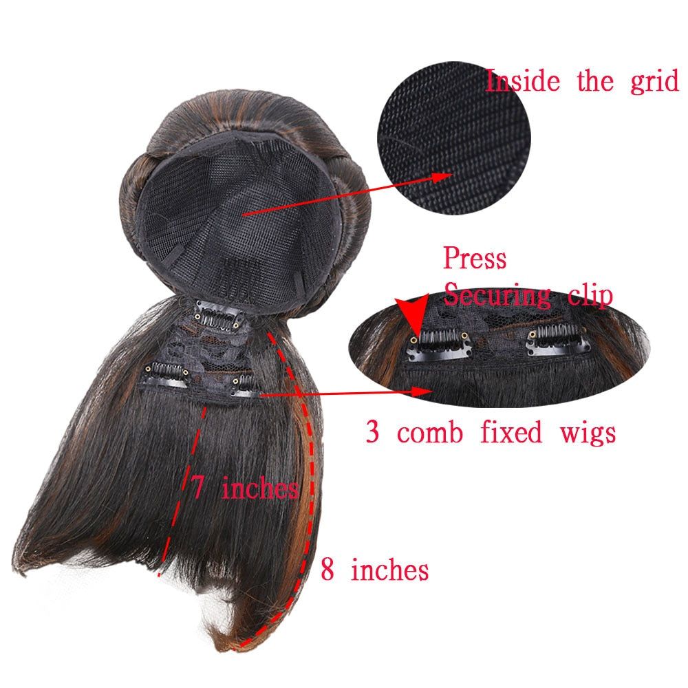 HairComplete - Ponytail Bun & Bang Set - luvinly