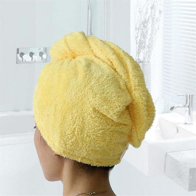 HairZorb - Super Absorbent & Quick Dry Microfiber Hair Towel Wrap - luvinly