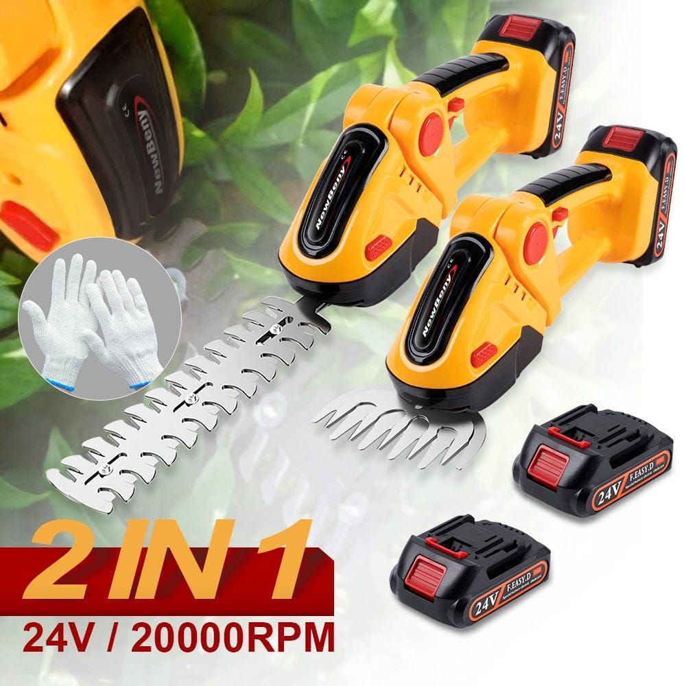 HedgeGenie™️- 2 In 1 Cordless Electric Hedge Garden Trimmer - luvinly