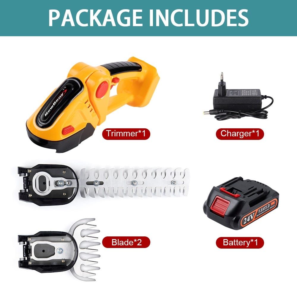 HedgeGenie™️- 2 In 1 Cordless Electric Hedge Garden Trimmer - luvinly