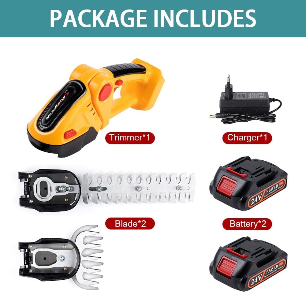 HedgeGenie™️- 2 In 1 Cordless Electric Hedge Garden Trimmer - luvinly