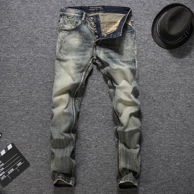Italian Vintage Designer Men Jeans - luvinly