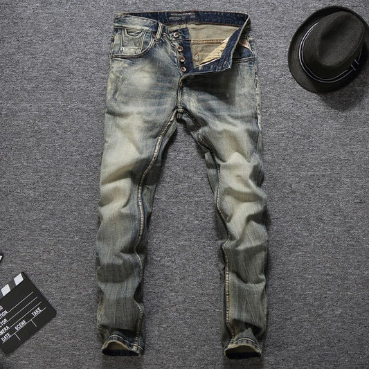 Italian Vintage Designer Men Jeans - luvinly