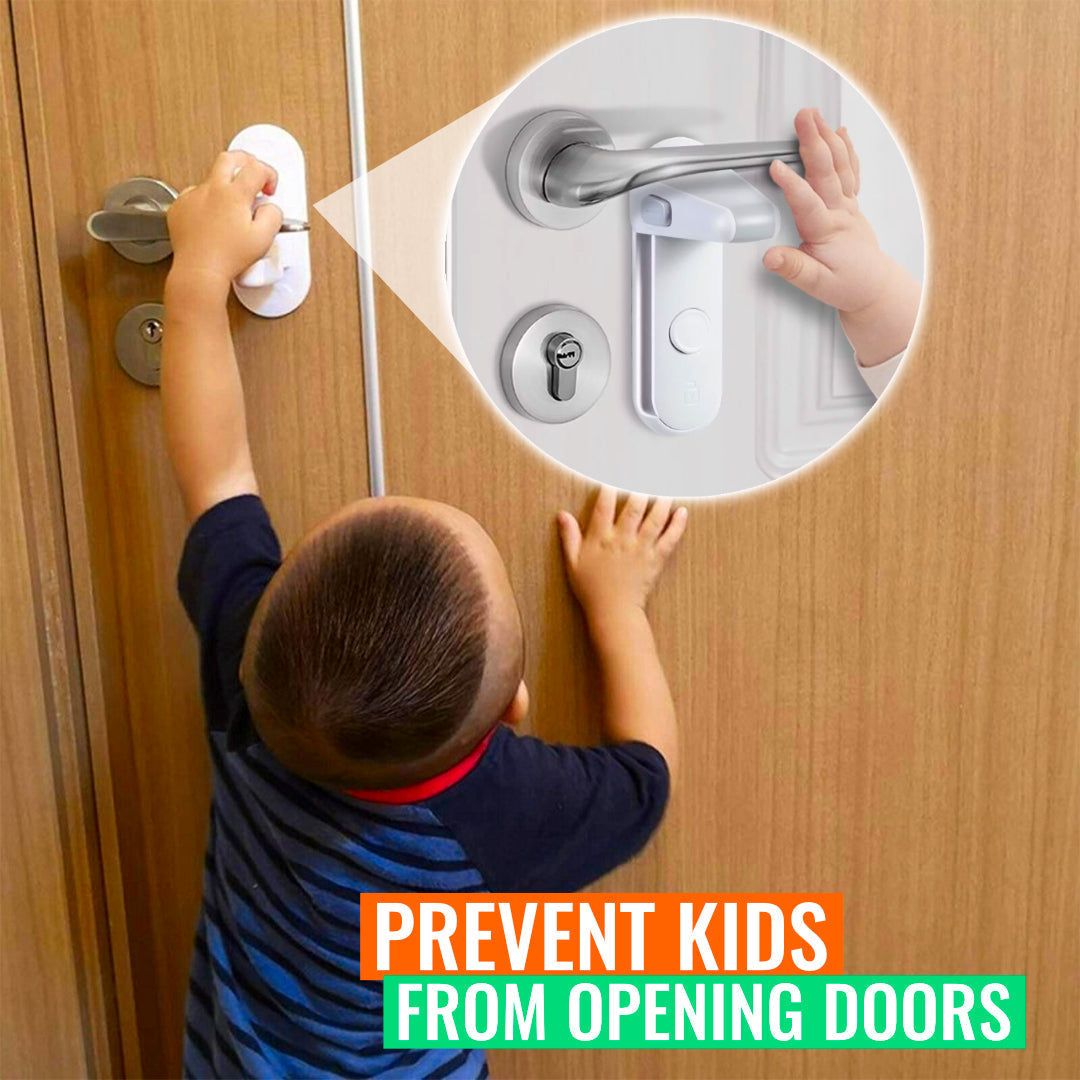 KnobLock - Child Proof Door Lever Lock - luvinly