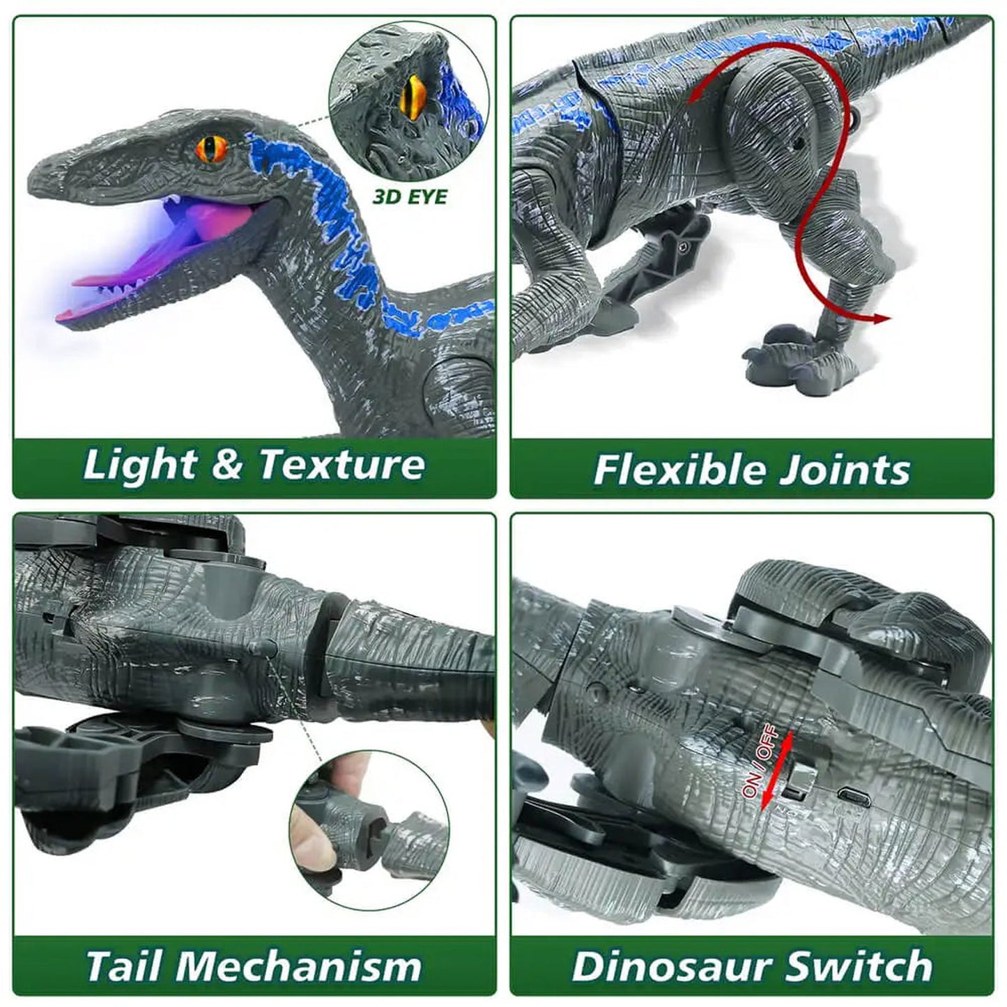 Life Like RC Dinosaur Toy - luvinly