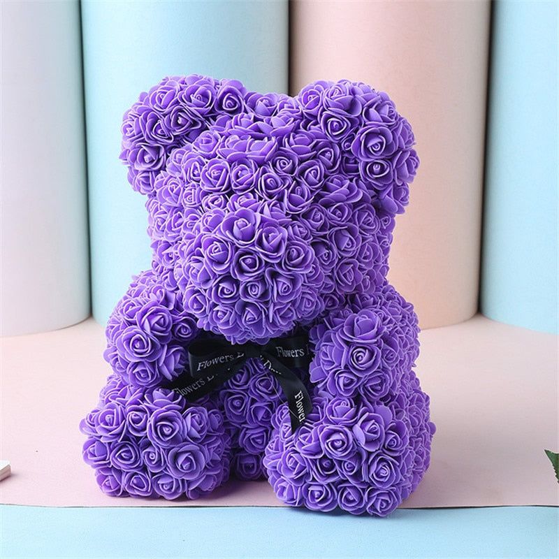 Love Forever Rose Teddy Bear - luvinly