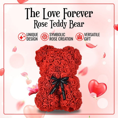 Love Forever Rose Teddy Bear - luvinly