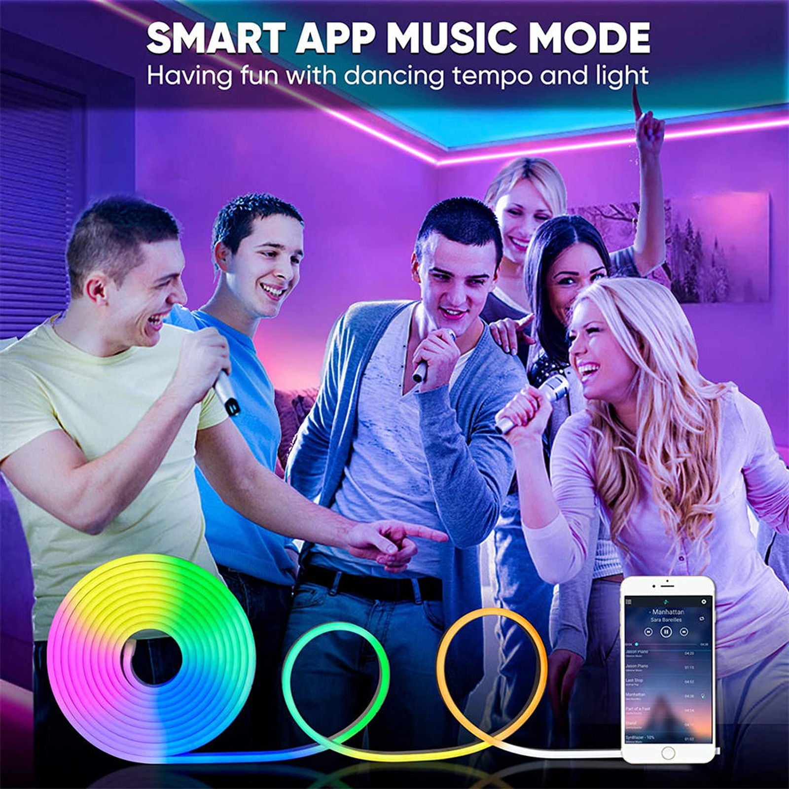 LuminaWifi™ - The Smart Neon Strip (4.8 Rating Out 5 Stars) - luvinly