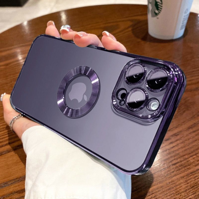 Luxury Transparent Electroplated iPhone Case - luvinly