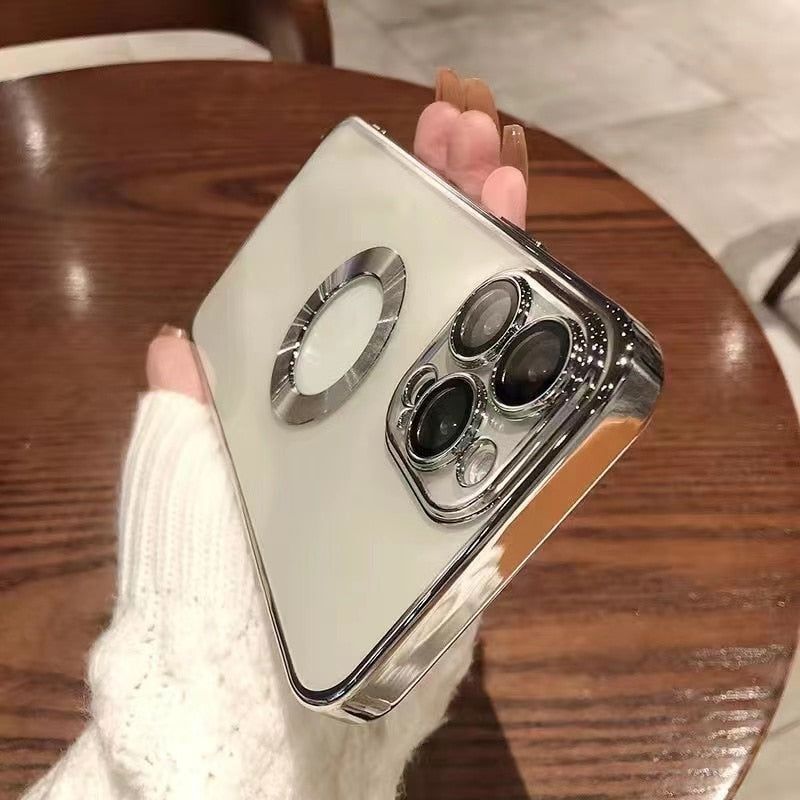 Luxury Transparent Electroplated iPhone Case - luvinly