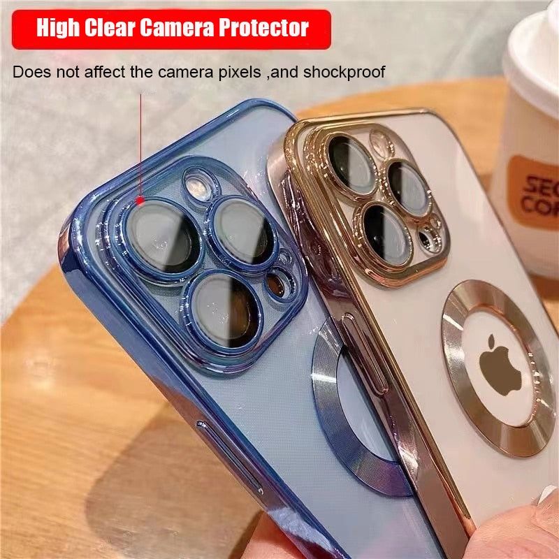 Luxury Transparent Electroplated iPhone Case - luvinly