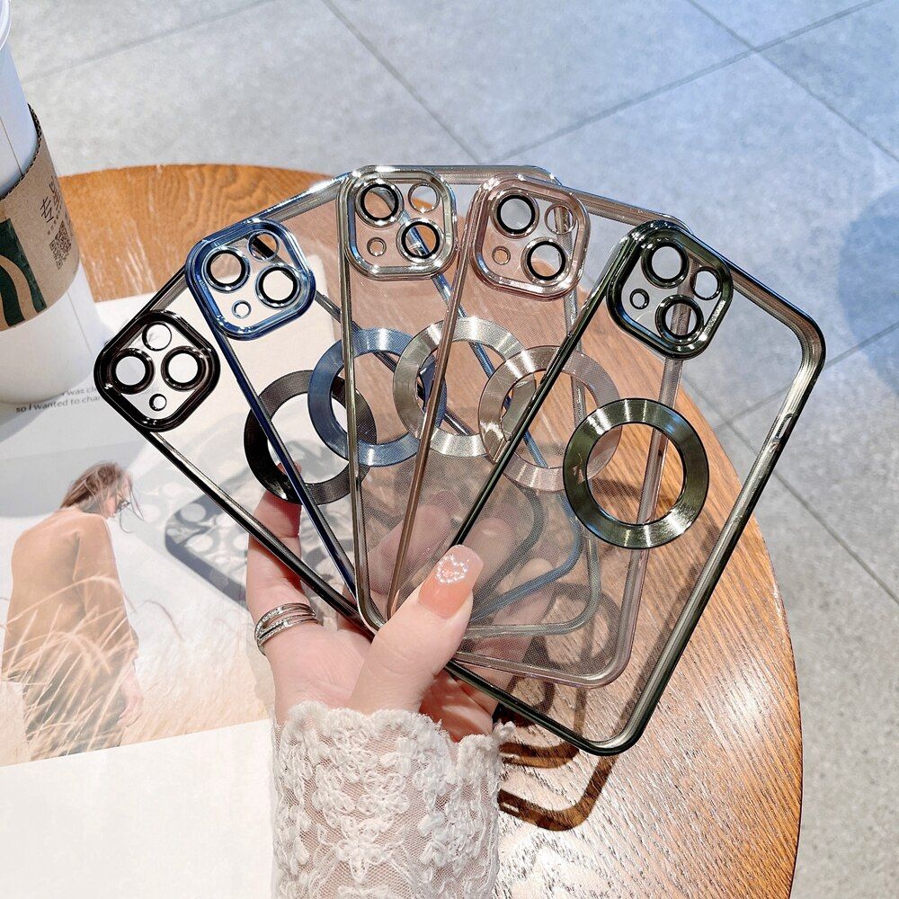 Luxury Transparent Electroplated iPhone Case - luvinly