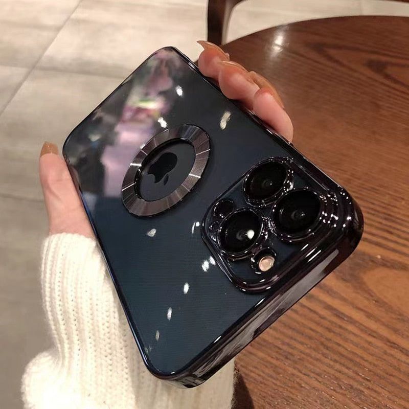 Luxury Transparent Electroplated iPhone Case - luvinly