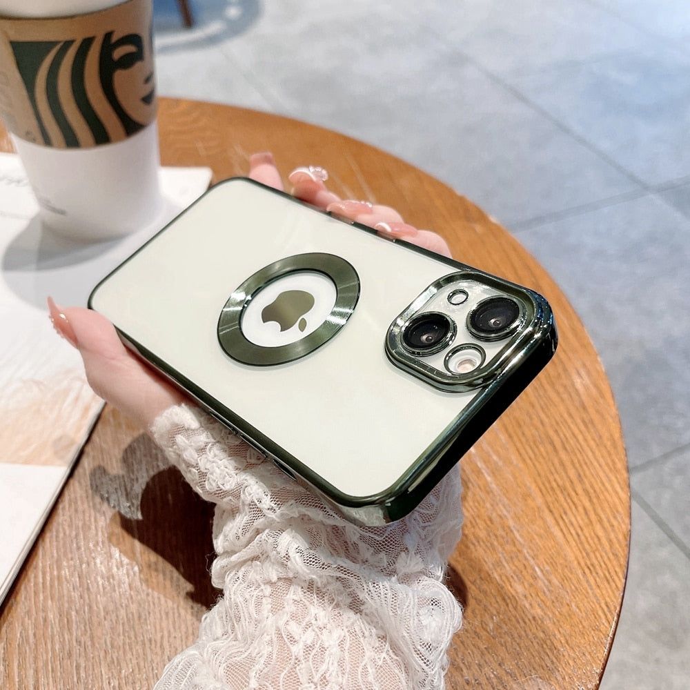 Luxury Transparent Electroplated iPhone Case - luvinly