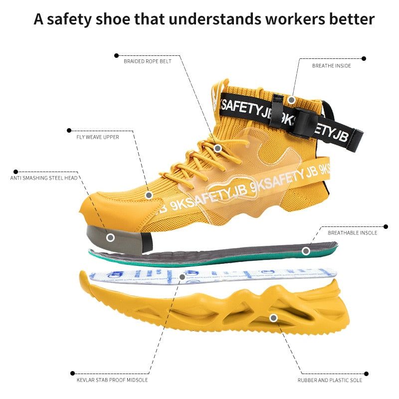MIGHTYSTEPS - LIGHTWEIGHT INDESTRUCTIBLE STEEL TOE SHOES - luvinly