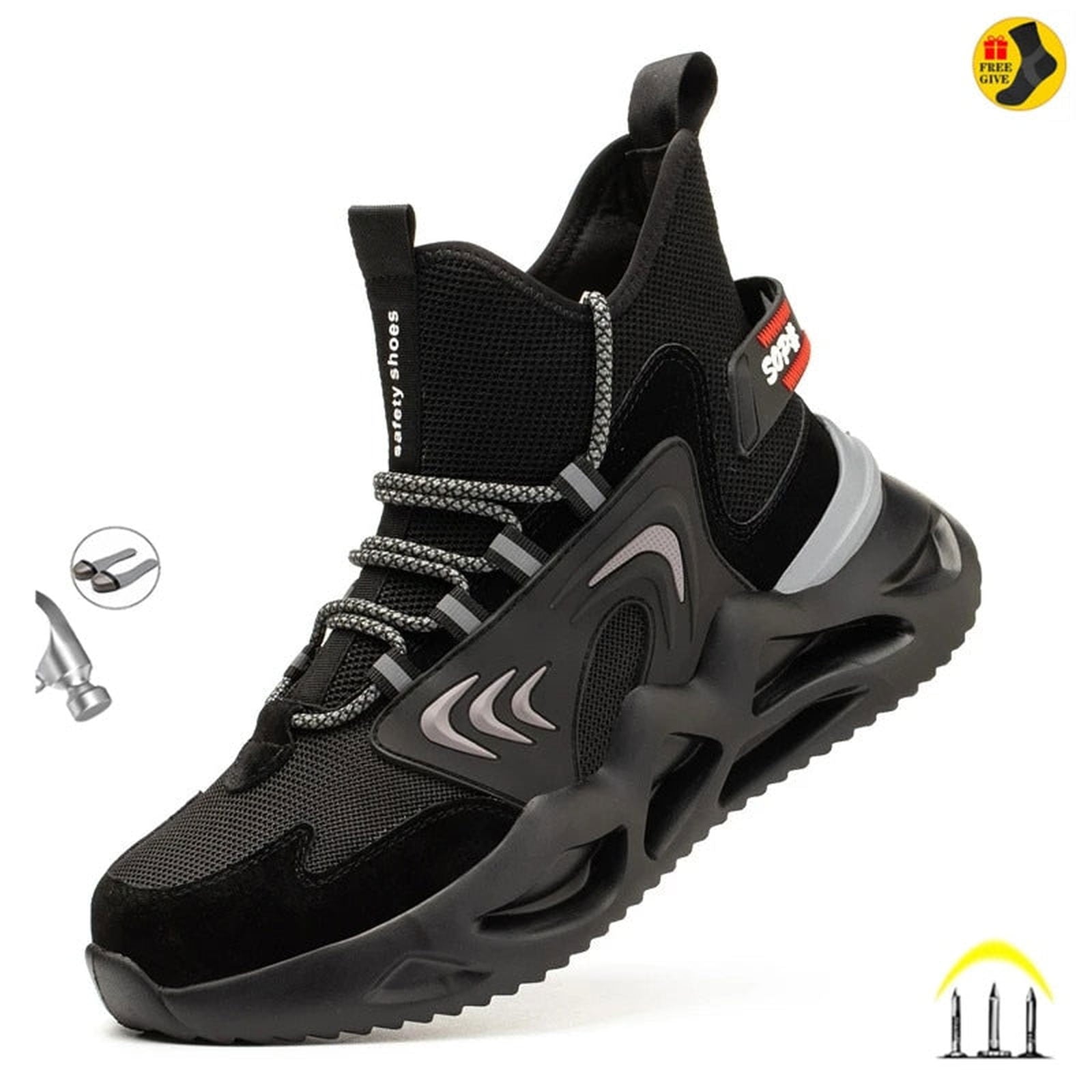 MIGHTYSTEPS - LIGHTWEIGHT INDESTRUCTIBLE STEEL TOE SHOES - luvinly