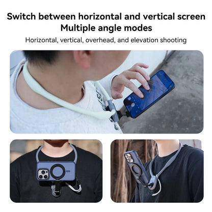 MagSnap - Magnetic Neck Hold Mount Selfie Stick Tripod - luvinly