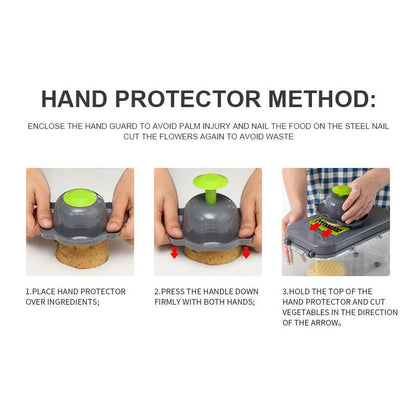 MandoSlice - 22-In-1 Mandolin Slicer With 13 Blades - luvinly