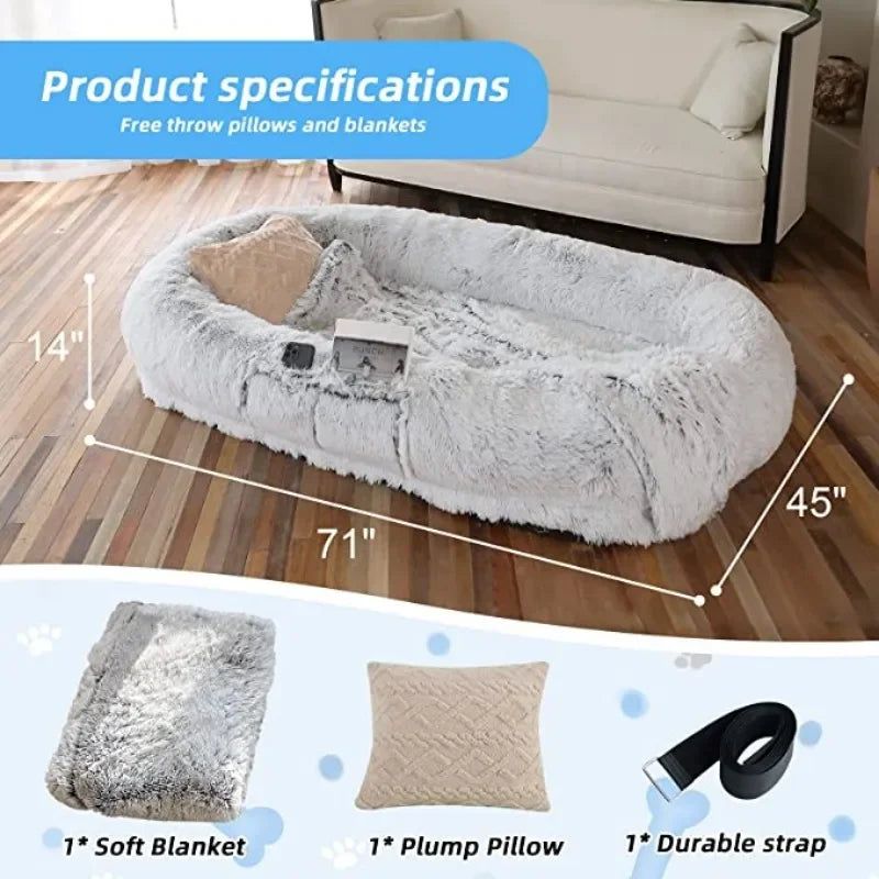 Me & Bestie Human Sized Napping Bed - luvinly