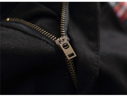 Men's Plaid Patchwork Skinny Jeans - luvinly