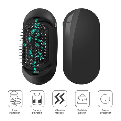 New! FrizzStop - Portable Electric Ionic Hairbrush - luvinly