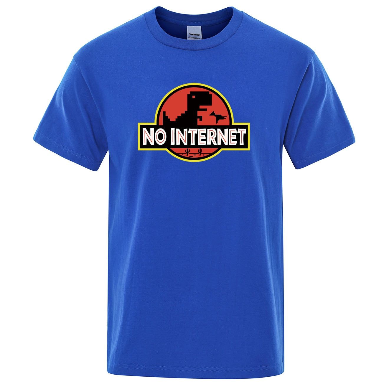 No internet Dinosaur T Shirt - luvinly
