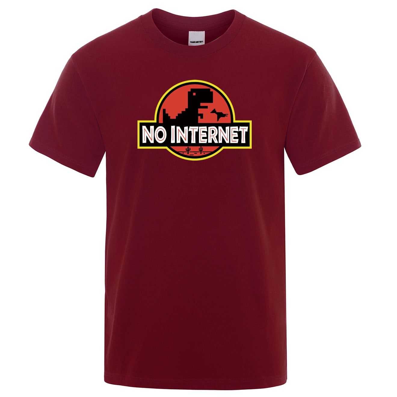No internet Dinosaur T Shirt - luvinly