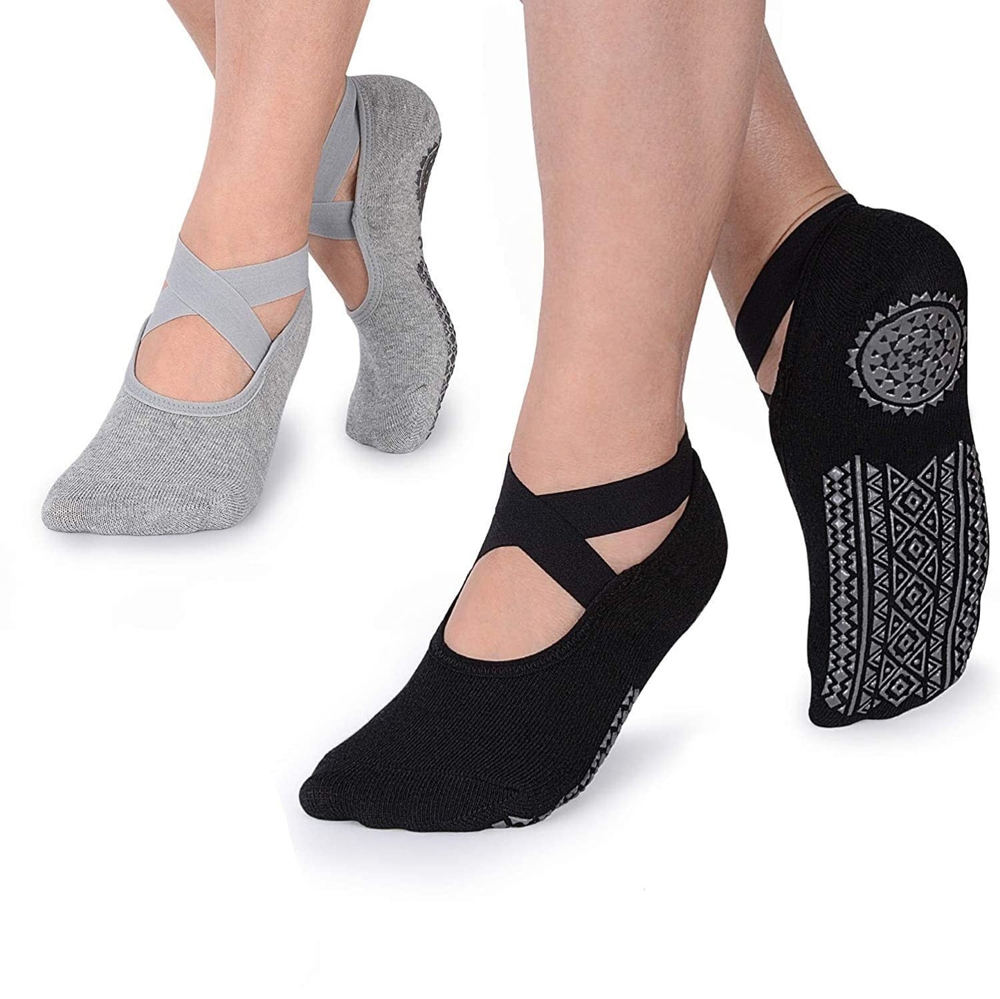 Non-Slip Grip Socks for Women - Perfect for Pilates, Barre, Ballet, and Barefoot Workouts. - luvinly
