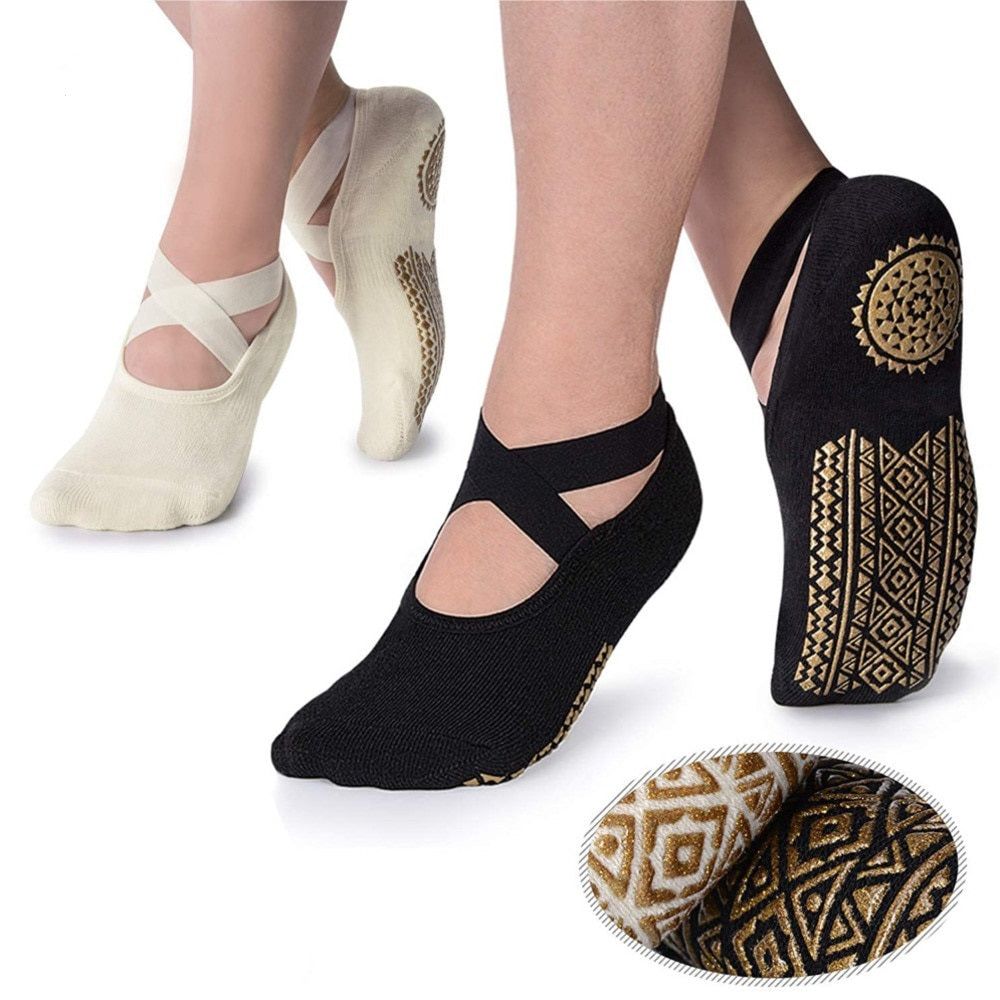 Non-Slip Grip Socks for Women - Perfect for Pilates, Barre, Ballet, and Barefoot Workouts. - luvinly
