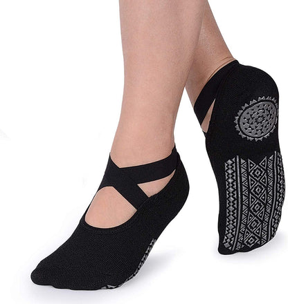 Non-Slip Grip Socks for Women - Perfect for Pilates, Barre, Ballet, and Barefoot Workouts. - luvinly