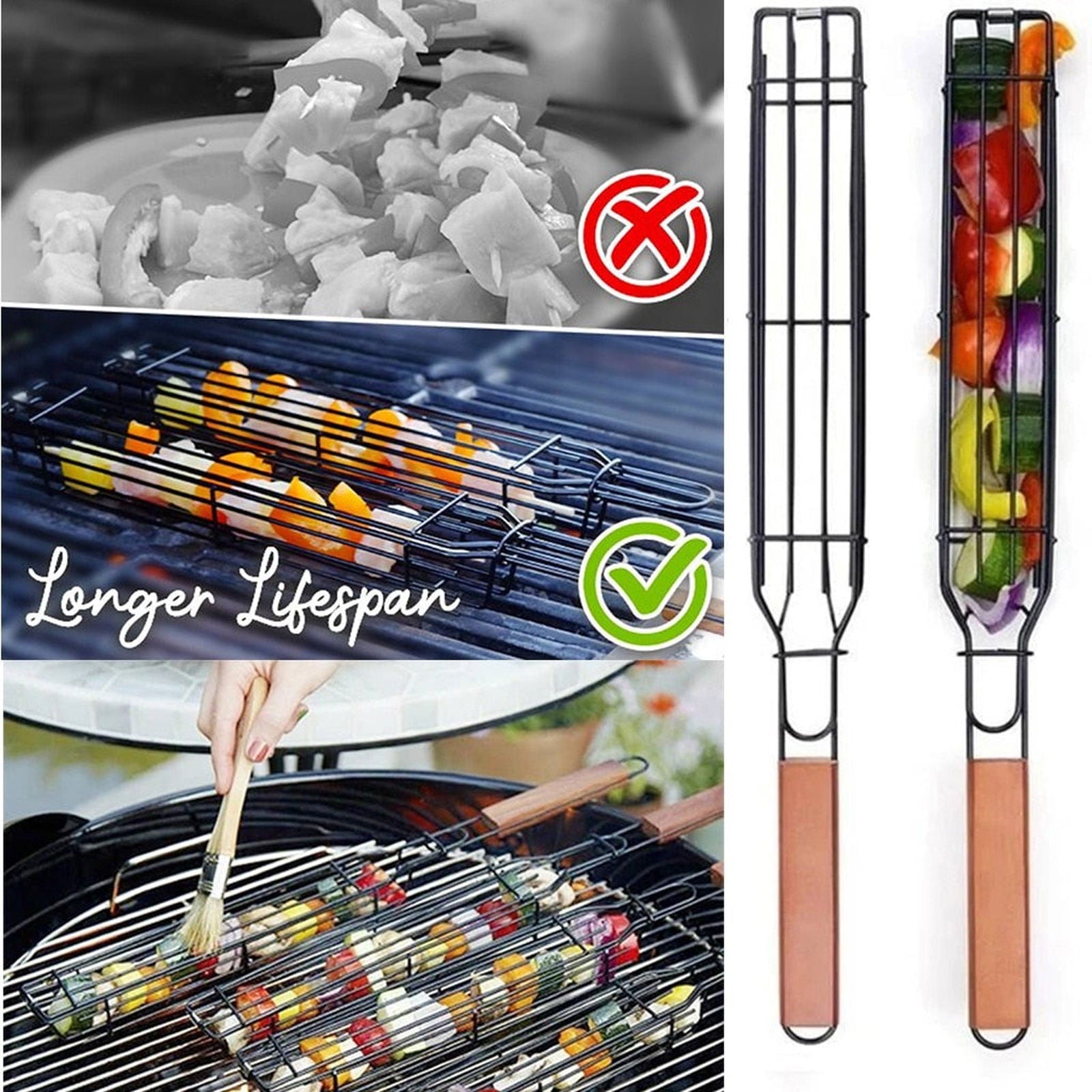 Nonstick Barbecue Grill Basket - luvinly